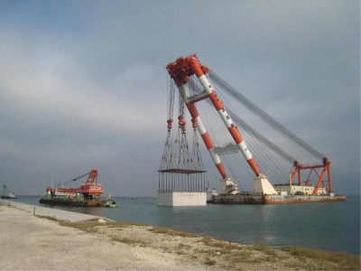 Sheerleg Heavy Lifting Barge with 3000T capacity