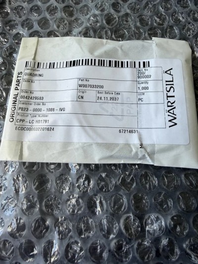 Original WARTSILA CPP seal kit / sealing components for marine applications.