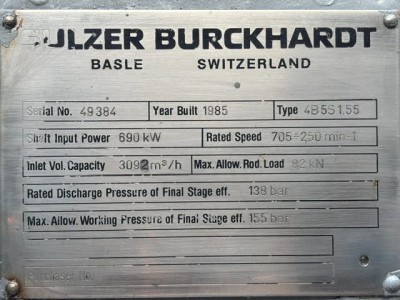 BURCKHARDT COMPRESSOR