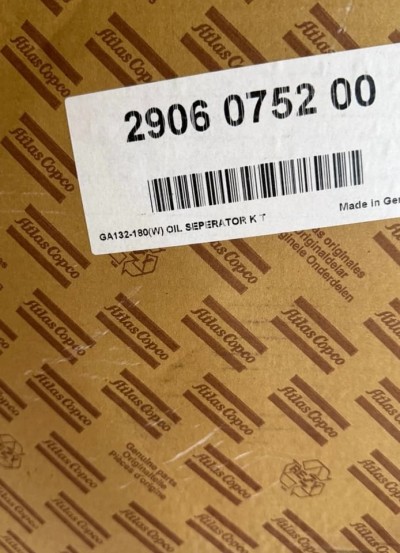 Original Atlas Copco 2906075200 Oil Separator Kit GA132 GA160 GA180 New