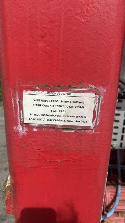 Used Rolls-Royce Marine / Brattvaag hydraulic deepwater winch w/ AHC