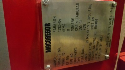Chain Fairleads 550 CF MacGregor