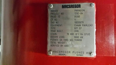 Chain Fairleads 627 CF MacGregor