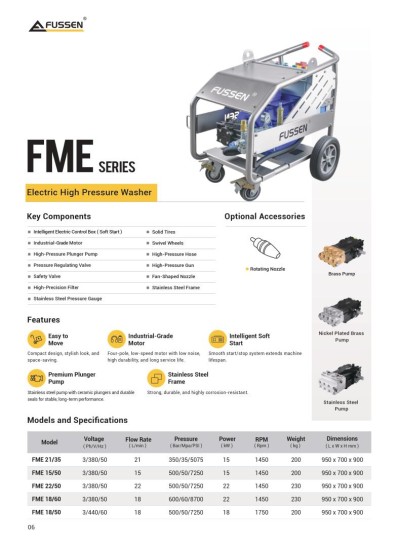 Fussen, FME 15/50, electric high-pressure cleaner