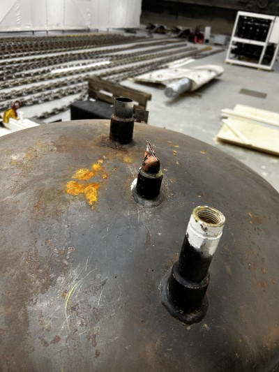 Vertical hot water calorifiers / storage tanks, [3] units