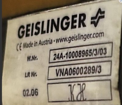 Geislinger flexible coupling 24A-10008965/3/03