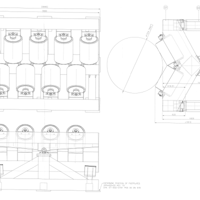 V-roller swivel rollers