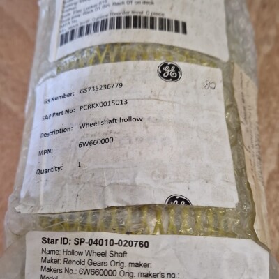 For Sale:RENOLD GEARS: HOLLOW WHEEL SHAFT #F RENOLD GEARS: HOLLOW WHEEL SHAFT #F