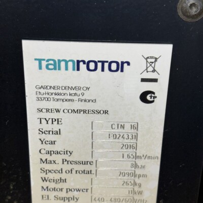 Tamrotor Compressor CTN 16-2