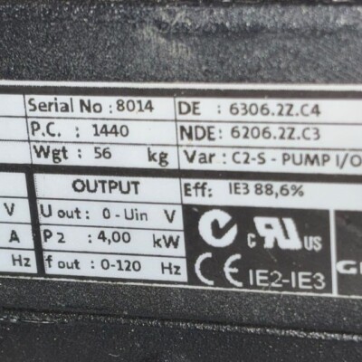 Grundfos TPE 125-100/4 Pump with MGE112MC4 Motor-3