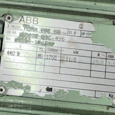 ABB Motor with Weiler AG Pump - 11 kW, 1750 RPM, 72 m³/h Capacity-2