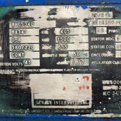 Volvo Penta TAMD 162 Engine with Newage Stamford Generator – 405 kVA, 1500 RPM-2