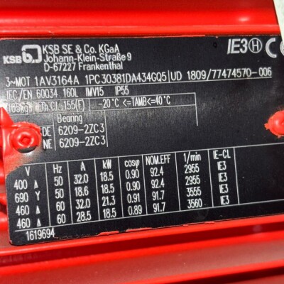 KSB ETALINE Pump with Motor - 180 m³/h, 23 m Head-2