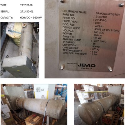 JEVI Horizontal Water-Cooled Braking / Ballast Resistor-2