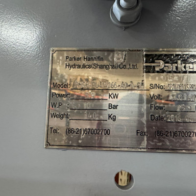 Parker Hydraulic Power Unit 5.9kW 400V – NEW UNUSED Industrial Power Pack 25.9 L/min-2