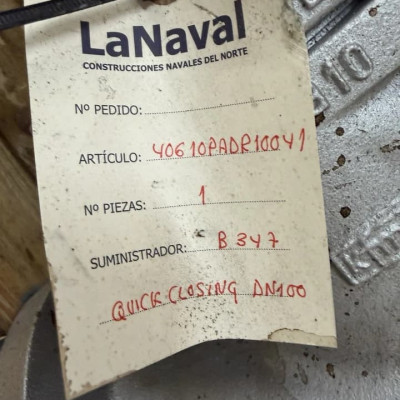 KFM DN100 PN16 Quick Closing Valve Marine Emergency Shut Off Valve NEW-1