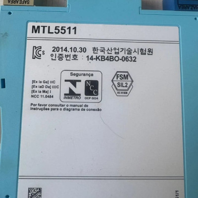 MTL5511 Intrinsic Safety Barrier Isolating Driver Ex ia SIL2 IEC61508-1