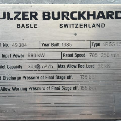 BURCKHARDT COMPRESSOR