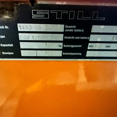 Te koop: Elektrische pallettruck / stapelaar STILL