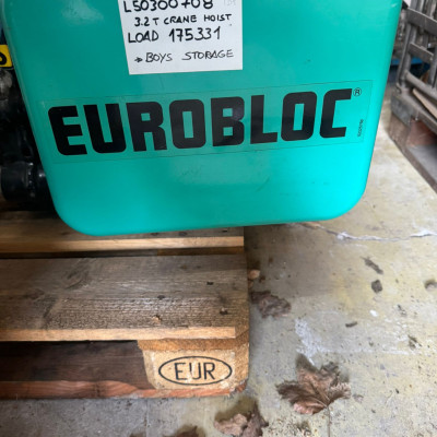 Verlinde EUROBLOC 3.2 Ton Electric Chain Hoist – 3200kg – Industrial Crane Hoist