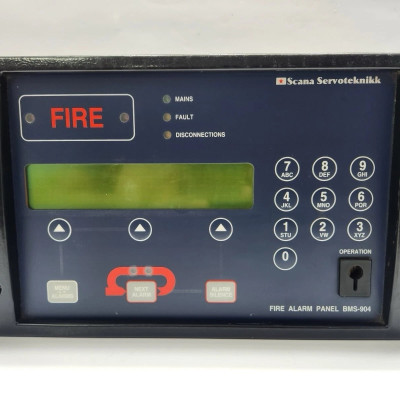 Scana Servoteknikk BMS-904 BTE Fire Alarm Panel 27V
