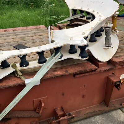 Umbilical guiding rollers