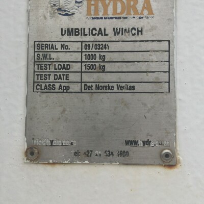 Umbilical winch with umbilical-5