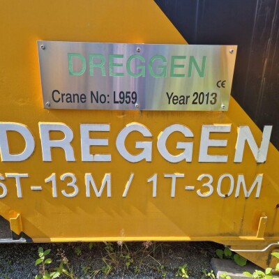 For Sale:Dreggen pedestal crane Dreggen pedestal crane