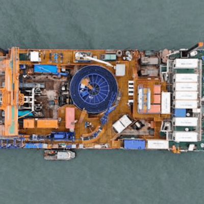 Shallow water cable laying barge-3