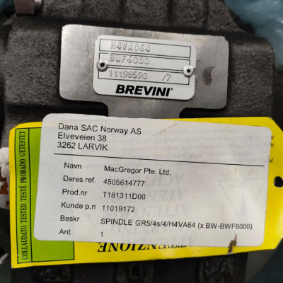 Brevini motor spare for MacGregor 5t KBC-2