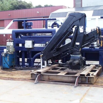 Folding crane 1,5 ton @ 8.2 mtrs