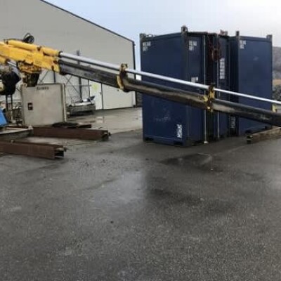 Folding crane 2.1 ton @ 10.87 mtrs